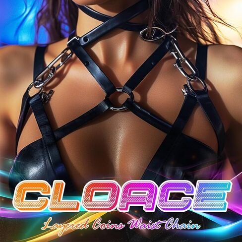 Cloace Punk Weist Belt Gothic Leather Leather Wide Wide Belts Cosplay Cosplay Halloween Caugh in Kuwait