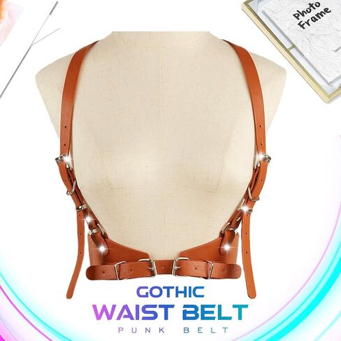 Cloace Punk Weist Belt Gothic Leather Leather Wide Wide Belts Cosplay Cosplay Halloween Caugh in Kuwait