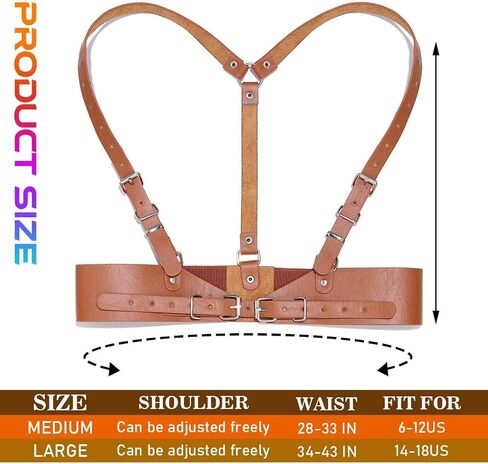 Cloace Punk Weist Belt Gothic Leather Leather Wide Wide Belts Cosplay Cosplay Halloween Caugh in Kuwait