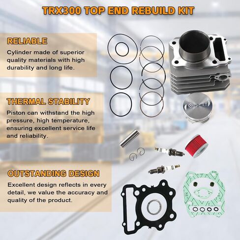 PANGOLIN TRX420 اسطوانة المكبس طوقا مجموعة إعادة بناء الطرف العلوي 12100-HP7-A00 12100-HP5-600 لهوندا رانشر TRX420 2007-2018 قطع غيار ما بعد البيع in Kuwait