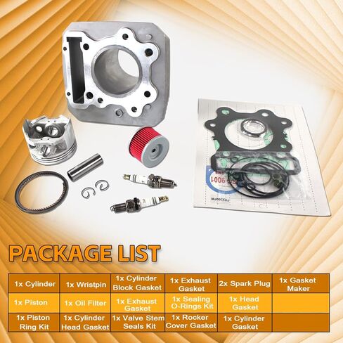 PANGOLIN TRX420 اسطوانة المكبس طوقا مجموعة إعادة بناء الطرف العلوي 12100-HP7-A00 12100-HP5-600 لهوندا رانشر TRX420 2007-2018 قطع غيار ما بعد البيع in Kuwait