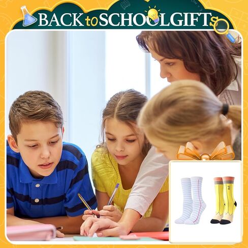 Crazy Socks for Women Teen - Silly Wacky Socks 2 Pack, Book Lover Reading Funny Gifts for Teen Girls in Kuwait