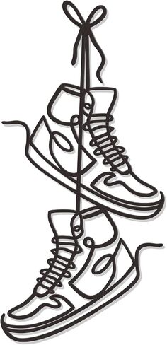 Zzbakress Large Sneaker Metal Wall Decor Creative Room Decor for Teen Modern Metal Room Wall Art for Boys or Girls Unique Bedroom Wall art for Sneaker Lovers Funny ​Graduation Gifts (Black) in Saudi Arabia