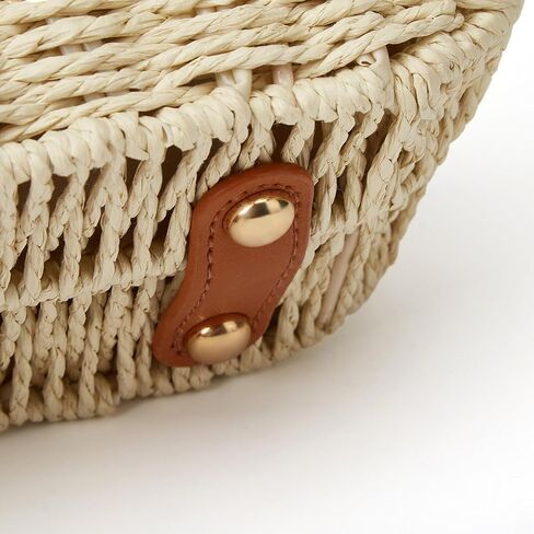 Casual Straw Beach Bags For Women Dumpling Bag Rattan Purses Summer Straw Crossbody Woven Handbag Purse Shoulder Bag Travel in Saudi Arabia