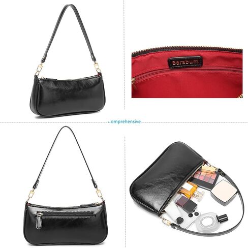 Barabum Retro Classic Clutch Shoulder Tote HandBag with Zipper Closure Purse for Women in Saudi Arabia