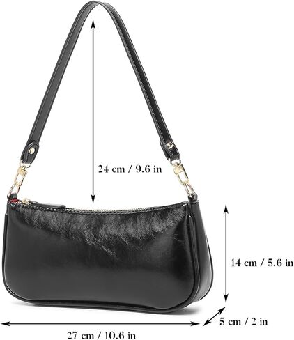 Barabum Retro Classic Clutch Shoulder Tote HandBag with Zipper Closure Purse for Women in Saudi Arabia