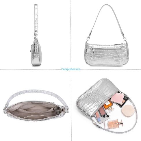 Barabum Retro Classic Clutch Shoulder Tote HandBag with Zipper Closure Purse for Women in Saudi Arabia