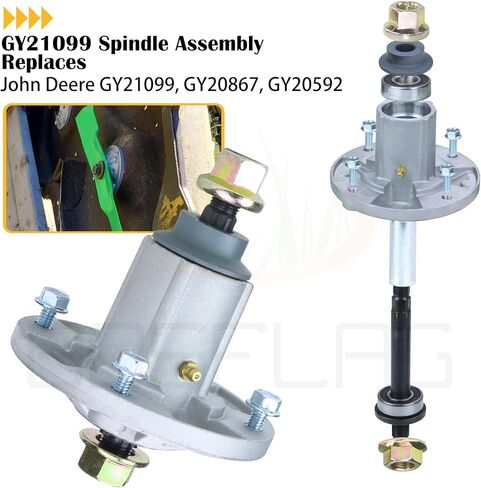 Pre-Greased GY21099 Spindle Assembly Replaces GY21099 Spindle kit Spindle Assembly GY21099 for D170 Spindle, 190C E180 G110 LA150 LA175 S180 100 Series Tractor in Kuwait