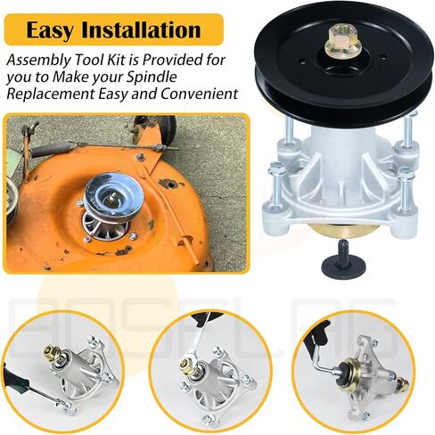 Pre-Greased 587125201 Spindle Replaces Husqvarna 587125201 Mandrel Assembly Husqvarna 539107515 Husqvarna 532174358, 532174356, 174356, 174358 for Husqvarna Z246 RZ4623 RZ46I RZ4623 Tractors in Kuwait