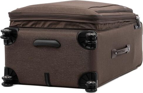 Travelpro Platinum Elite Softside قابلة للتوسيع على الأمتعة ، وحقيبة الدوار 8 عجلة ، وموانئ USB ، والرجال ، والرجال والنساء ، الظل الأسود ، تحمل على 21 بوصة in Kuwait