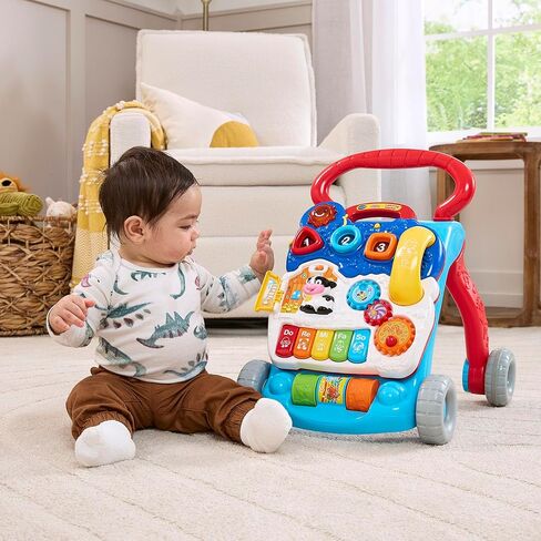 VTech Sit-to-Stand Learning Walker (Frustration Free Packaging), Blue in Kuwait