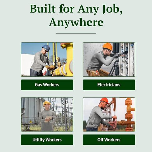 iFR Base Layer - Mens Long Sleeve Tee Shirts - Fire Resistant Shirts for Men - Fire Resistant Clothing in Kuwait