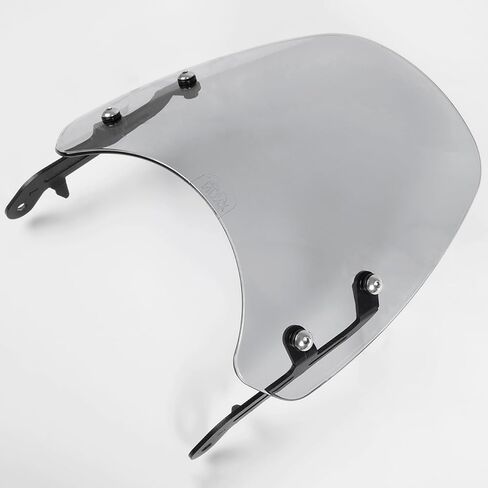 Motorcycle Windshield Deflector with Bracket Double Bubble Windscreen Fit for Triumph Bonneville T100 T120 2016-2024 Wind Shield Screen Visor Flyscreen, Black in Kuwait