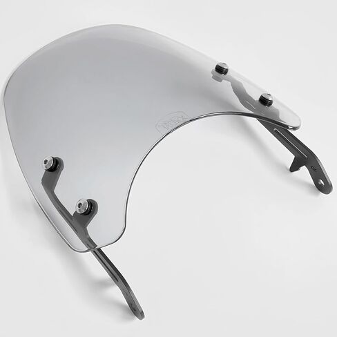 Motorcycle Windshield Deflector with Bracket Double Bubble Windscreen Fit for Triumph Bonneville T100 T120 2016-2024 Wind Shield Screen Visor Flyscreen, Black in Kuwait