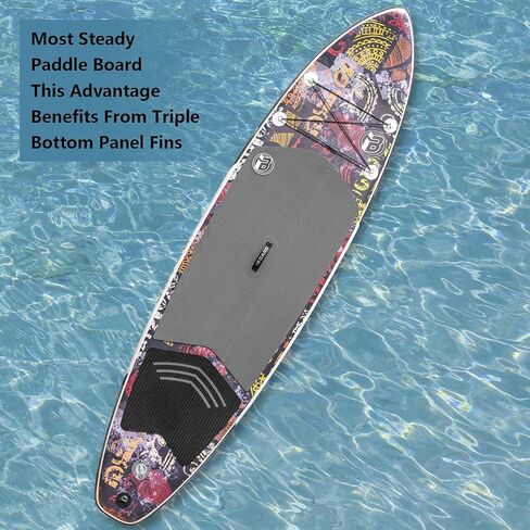 Inflatable Stand Up Paddle Boards 11′×33″×6″ with Thick Excellent SUP Paddle Board Accessories, Wide and Stable High Load Inflatable Paddle Board Suit for Youth and Adults in Kuwait