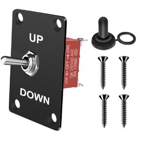 مفتاح التبديل الشاق على تشغيل 12V DC 30A 2 PIN 2 SPST SPST مقاوم للماء التبديل البحري مع لوحة تصاعد الألومنيوم ، غطاء غطاء التمهيد لقارب السيارات البحرية للسيارة التلقائية