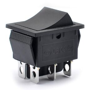 00801-1775 Shift Rocker Switch DPDT 6-PON ، مناسبة لسيارات ركوب الأطفال ، الشاحنات ، الشاحنات ، ATVs ، سيارات الجيب ، إلخ.