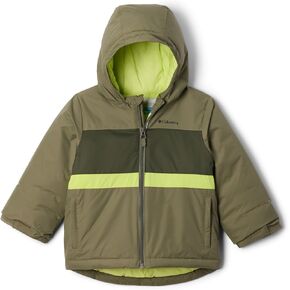 Columbia Youth Toddler Valley Runner II Jacket, Stone Green/Greenscape/Voltage, 4T