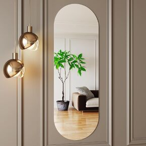 Mirror Full Length 21x57,Nano Glass Frameless Mirror Full Body,Mirrors Full Length Wall Mounted for Bedroom,Full Body Mirrors