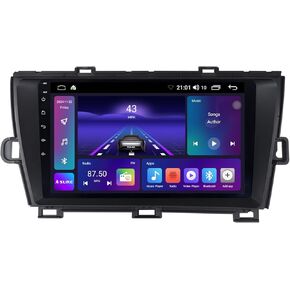 Asure Car Stereo Radio ، شاشة تعمل باللمس مقاس 9 بوصات ، تنقل GPS لـ Toyota Prius XW30 2010-2015 ، نظام Android 2GB+64GB ، Carplay اللاسلكي ، Android Auto