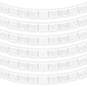 6 حزم 108 قدم فييستا ديكورات الحفلات، لافتات الحفلات المكسيكية، لافتات بابيل بيكادو، سينكو دي مايو، ديكورات ديا دي لوس مورتوس ديكور المكسيك، لافتة الهالوين، ديكورات حفلات أعياد الميلاد in Kuwait