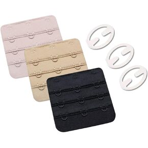امتداد حمالة الصدرية للسيدة ألوان متنوعة 4-Hook 3 صفوف صدرية الموسع 3pcs/مجموعة