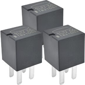 3-Pack 5L3T-AA Relay - 20A 12VDC 4-Pin SPST Automotive Relay - Compatible with Ford F-150/Escape/Explorer - Fixes P0230 Fuel Pump Failures (Replaces Motorcraft RY-1506)