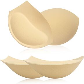Nimiah Waterproof Super-Thick Bra Pad - Add 1-2 Cups Push up Breast Enhancer Inserts Sew in Boob Cup for Dress Swimsuit Sport