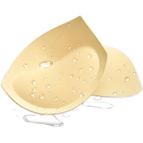 Wateproof Super Thick Bathing Suit Inserts - Push Up Bra Pads Inserts Add 1-2 Cups Swimsuit Breast Enhancer for Bikini Sports Fits B/C