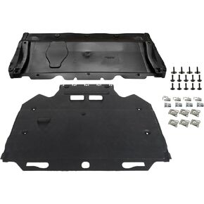 GXARTS Radiator Support Cover Splash Guards w/Clips 4G0863821B Compatible with Audi A6 4G/C7 A7 (4G) 2011-2018 4G0863821F 4G0863822C 4G0863822J Front Lower Engine Under Cover Set