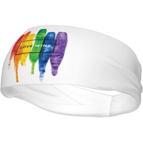 قوس قزح LGBT مثلي الجنس فخر عصابات وعرق العرق للنساء ، والتمرين ، والرياضة ، واليوغا ، والركض