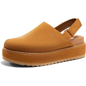 Coutgo Women Platform Clogs حزام قابل للتعديل على البغال أحذية مريحة السقوط