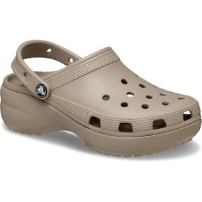 Crocs Women's Classic Platform Clog, Taupe, 8