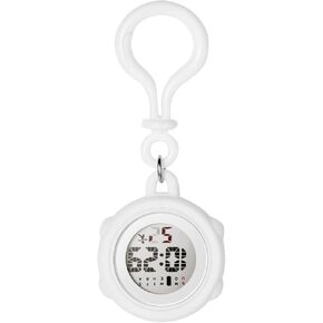 Avaner Women's Digital Nurse Watches: Silicone Carabiner Clip Backpack Belt Hanging Fob Watches