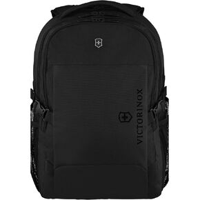 تشمل Victorinox VX Sport Evo Daypack - حقيبة ظهر حديثة لحمل ملحقات السفر - قنوات تدفق الهواء والأشرطة القابلة للتعديل - 32 لترًا ، أسود