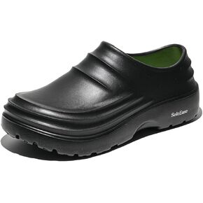 Unisex Black Chef Shoes Mens Womens Lightweight Non-Slip Work Shoes for Kitchens
