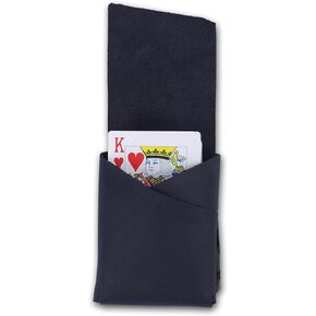 Elegant Full-Grain Leather Playing Card Holder - Handcrafted, Secure Playing Card Case - Ideal for Poker, Bridge - Stylish Travel Accessory (Black)