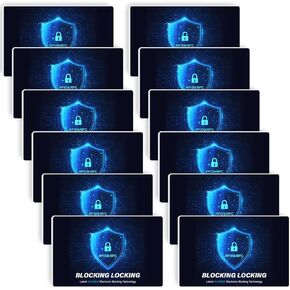 بطاقة حظر RFID 12 حزمة ، حماية جواز سفر الائتمان المتقدمة غير المتقدمة NFC.
