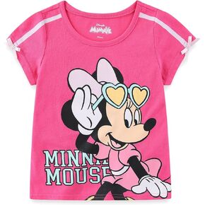 Disney Minnie Mouse Girls Short Sleeve T-Shirt for Big Kids