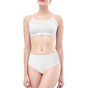 Disposable Underwear for Women, High Waisted Ladies Panties for Travel Emergencies,10/20 Pack White Regular Briefs