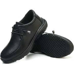 Non Slip Work Shoes for Men Women Waterproof Slip Resistant Shoes Kitchen Chef Restaurant Lightweight Slip on Loafers