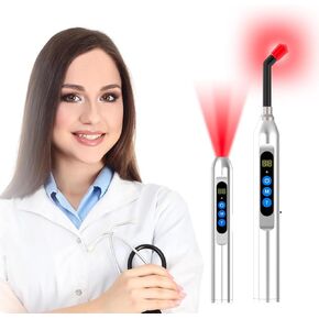 Red Light Therapy Device for Herpes Treatment Cold Sores, Mouth Ulcers & Fever Blisters Relief Facial & Nasal Herpes Light Therapy with Detachable Tips