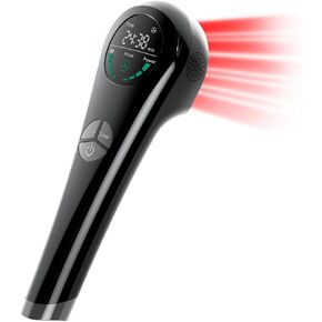 Handheld Red Light Therapy with Stand-Near Infrared Light Therapy Device with Stand, Cold Laser Therapy Device Pain Relief for Joints & Muscles (4 x 808nm + 14 x 650nm)