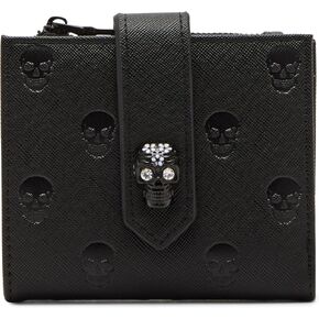 Betsey Johnson Women's Skullicious Bifold, Black, One Size