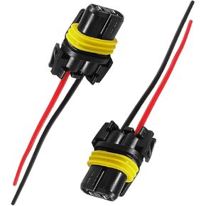 2 PCS 9005 9006 9012 HB3 HB4 Female Adapter Wiring Harness Sockets, Auto Wire Connector for Headlights Fog Lights, Headlamp Harness Connector Replacement, Car Accessories