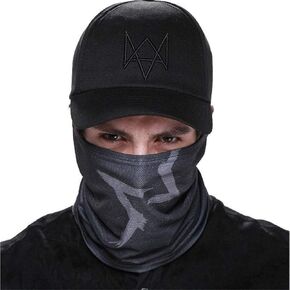 2 حزمة مشاهدة الكلاب Aiden Pearce Face Mask Bandana دراجة نارية الوجه قناع الأشعة فوق البنفسجية ركوب أخطاء هيكل عظمي لصيد الأسماك لركوب الدراجات الرجال