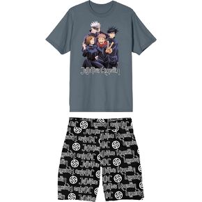 Bioworld Jujutsu Kaisen Group Shot Men's 2-Pack Pajama Set