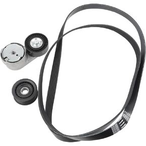 Engine Drive Belt Tensioner Idler Pulley Serpentine Belt Drive Kit Compatible with 2011-2016 Chrysler Town Country 90K-39282D 39282 5184617AD 38082 4627509AA 4627851AA