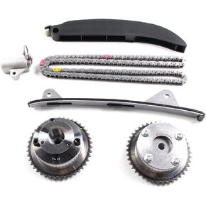 Timing Chain Kit With Intake & Exhaust CVVT Gear Sprocket Fit for Hyundai Elantra 2014-2016,Kia Soul 2014-2019, 2.0L G4NA G4NC, Replace# 24321-2E200 24350-2E201