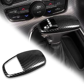 for 2015-2025 Dodge Challenger ABS Carbon Fiber Shift Handle Head Cover Trim 2018-2025 Durango Interior Accessories
